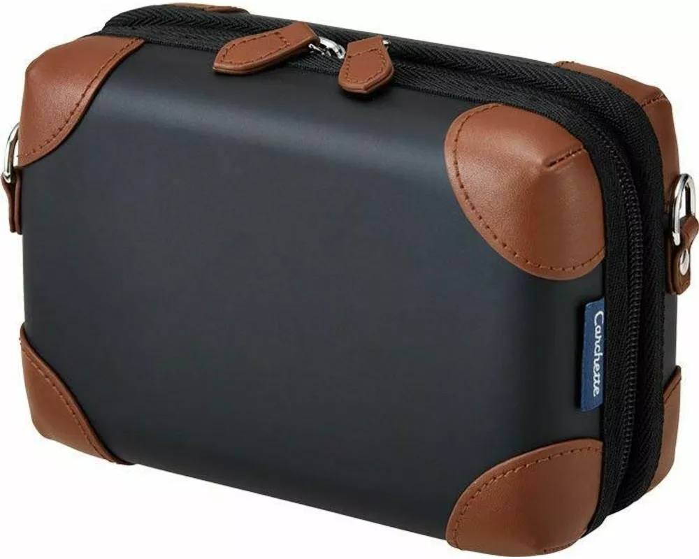 Carchette Carry Pouch (Black) - Federmäppchen - Kosmetiktasche - Travel Pouch | by KING JIM