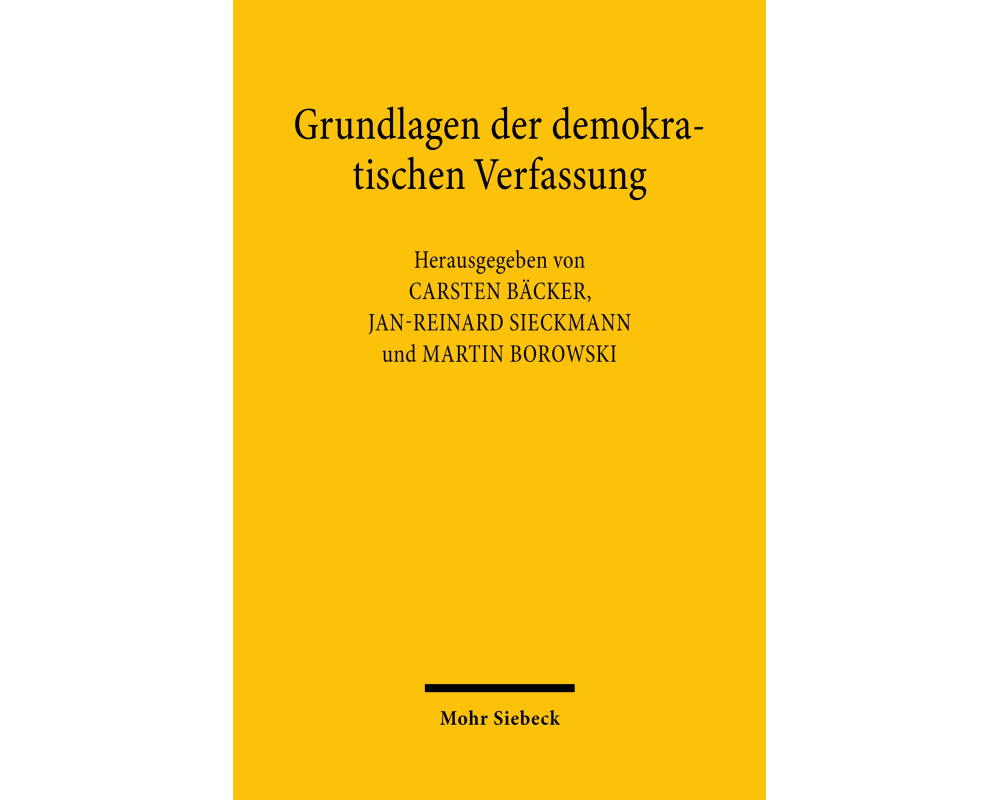 Grundlagen der demokratischen Verfassung