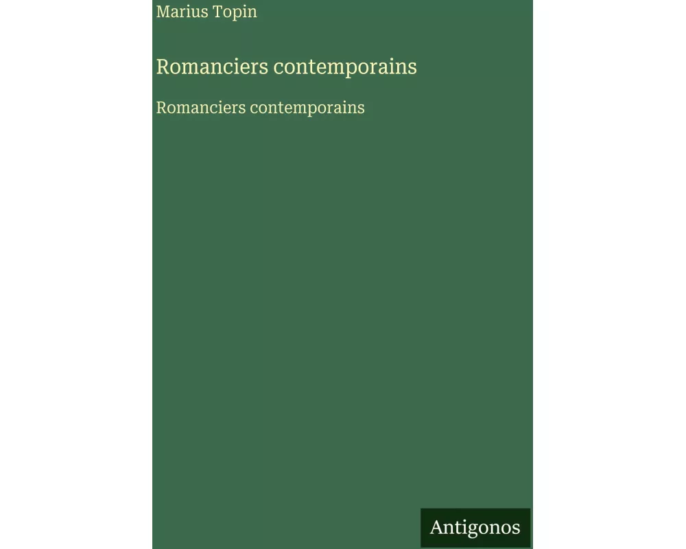 Romanciers contemporains