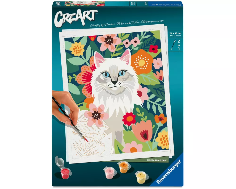 CreArt, Malen nach Zahlen Adults Trend - Samtpfote