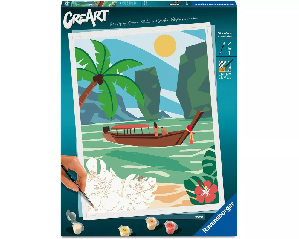 CreArt, Malen nach Zahlen Adults Trend - Phuket