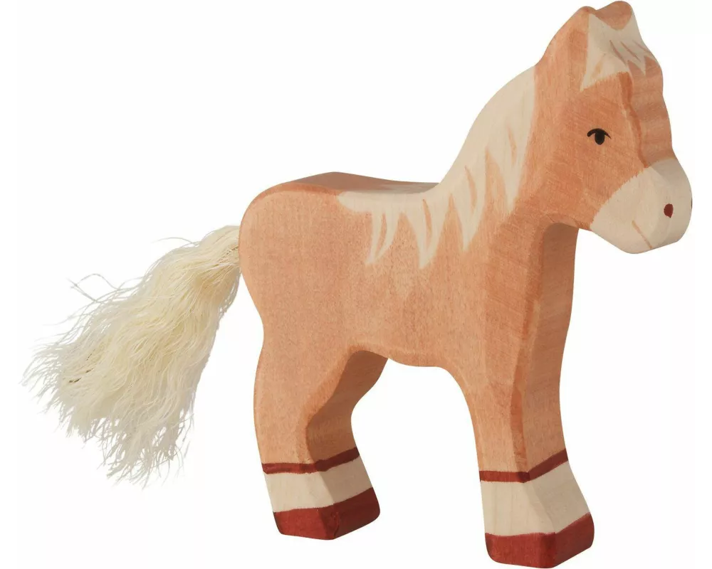 Fohlen, stehend, hellbraun