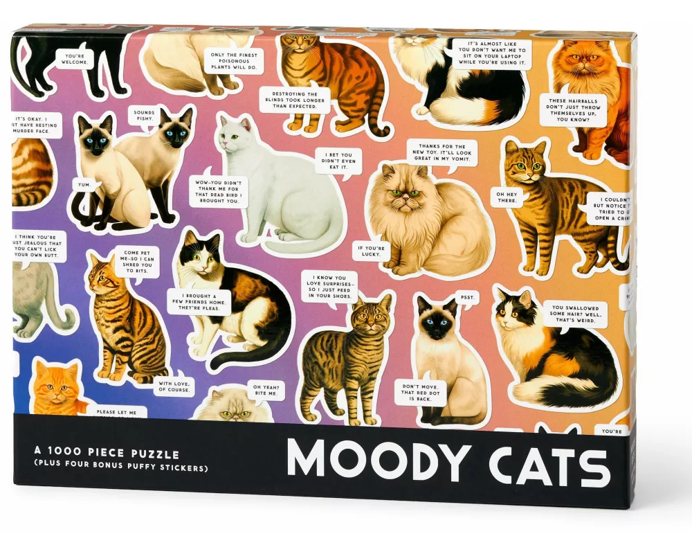 Moody Cats 1000 Piece Puzzle