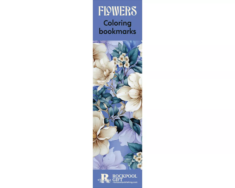 Flowers Coloring Bookmarks