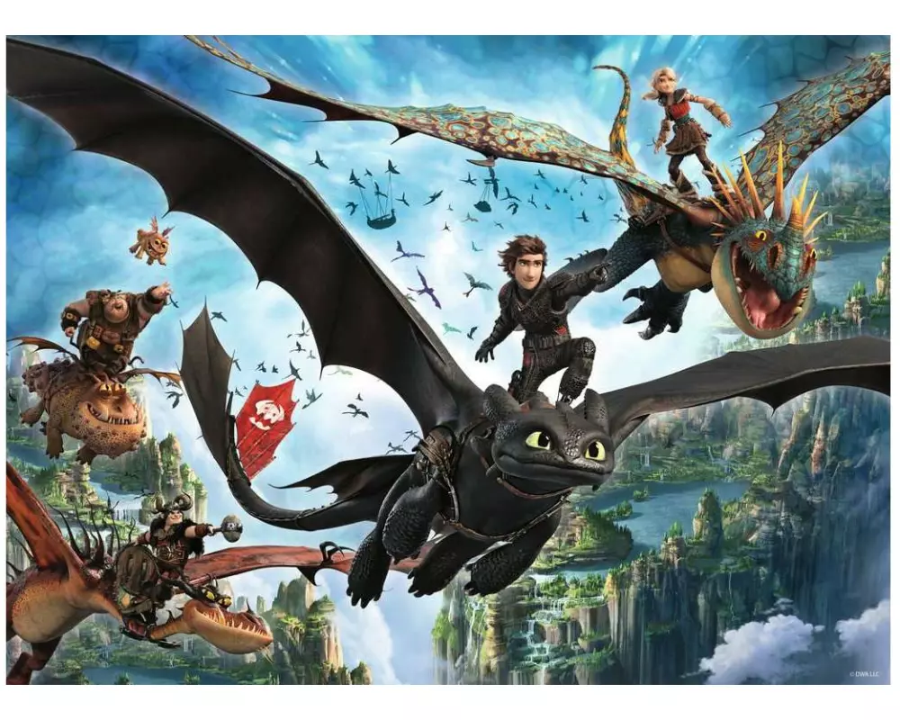 Ravensburger Puzzle Drachen und Helden 150 XXL Teile