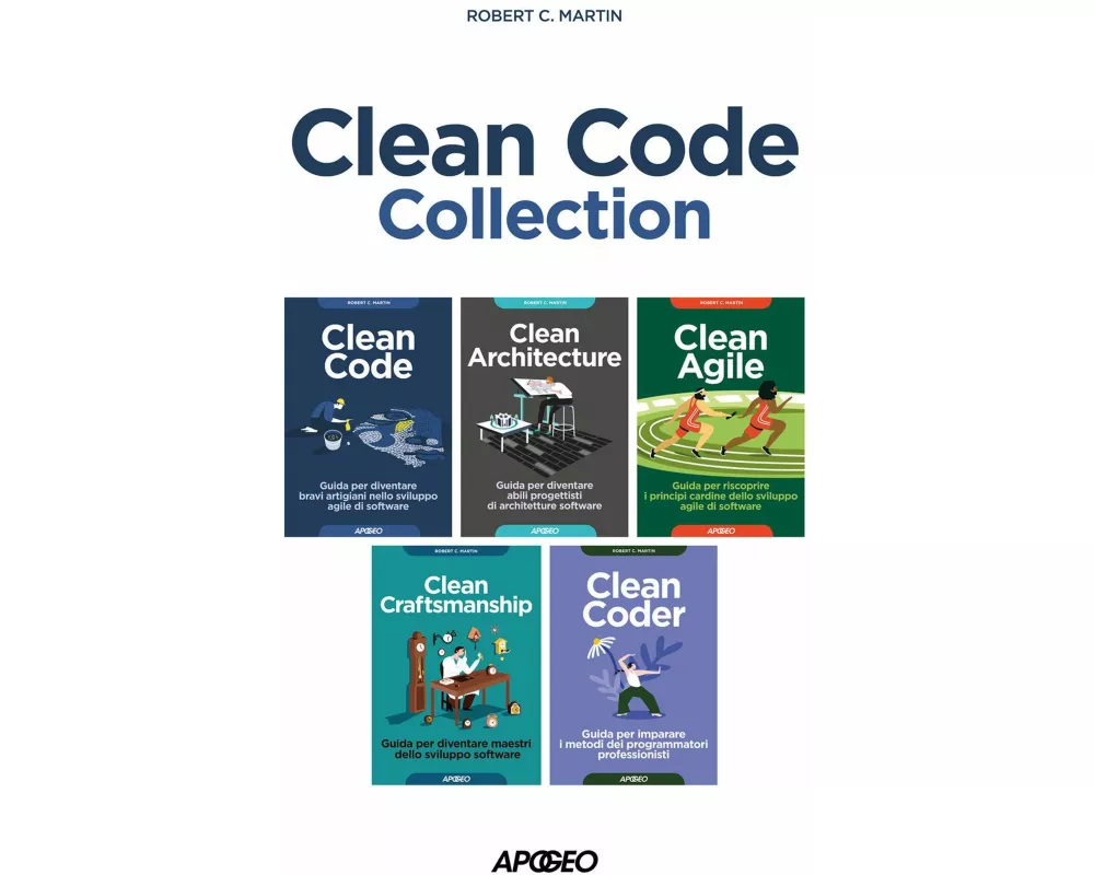 Clean code collection: Clean code-Clean architecture-Clean agile-Clean craftsmanship-Clean coder