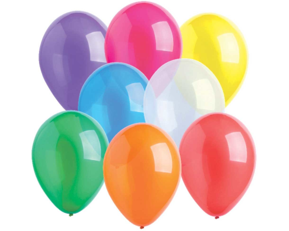 NEUTRAL Latexballons Crystal 10 Stk. 9904906 ass. 27.5cm