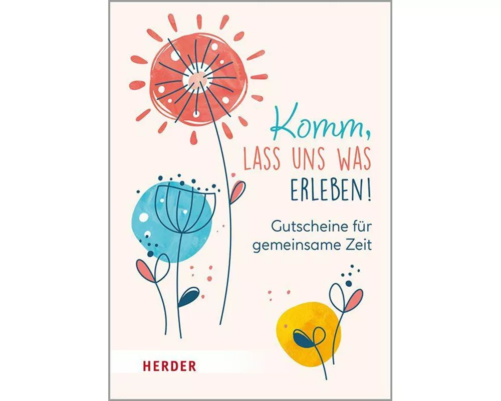 Komm, lass uns was erleben! Gutscheine für gemeinsame Zeit. Kartenbox
