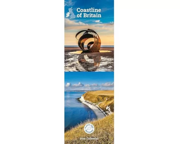 Coastline Of Britain Slim Calendar 2026