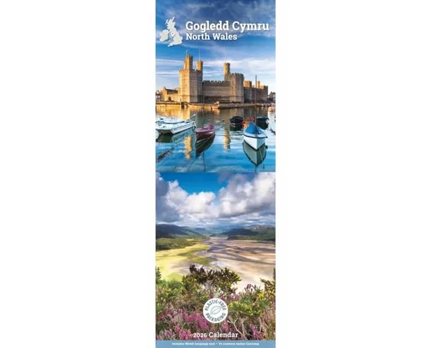 North Wales Slim Calendar 2026