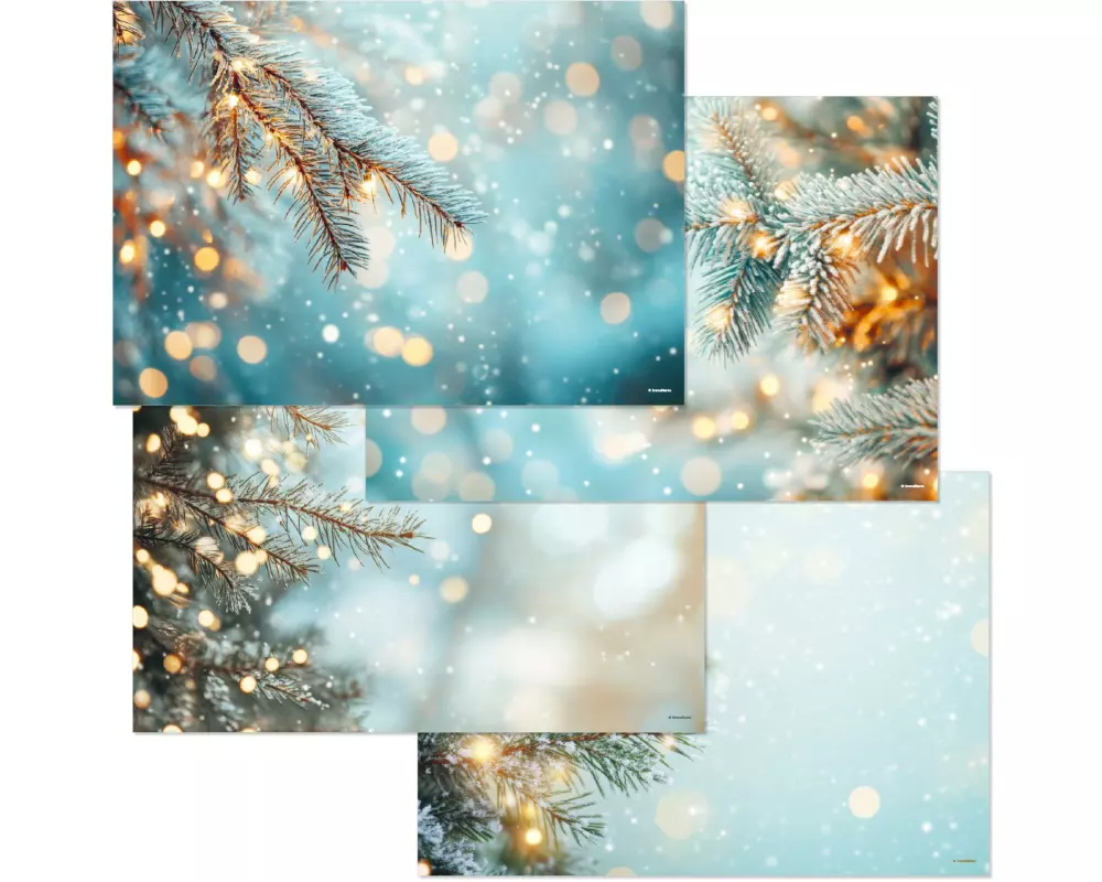 Trendform Papiertischset Sparkling Lights 4 Sujets à 12 Blatt