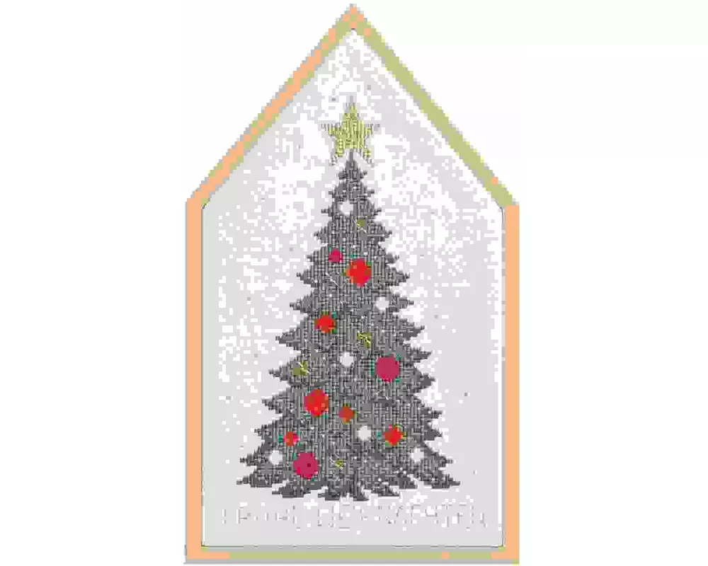 Stickpackung Gezählter Kreuzstich, Weihnachtsbaum, FSC Mix