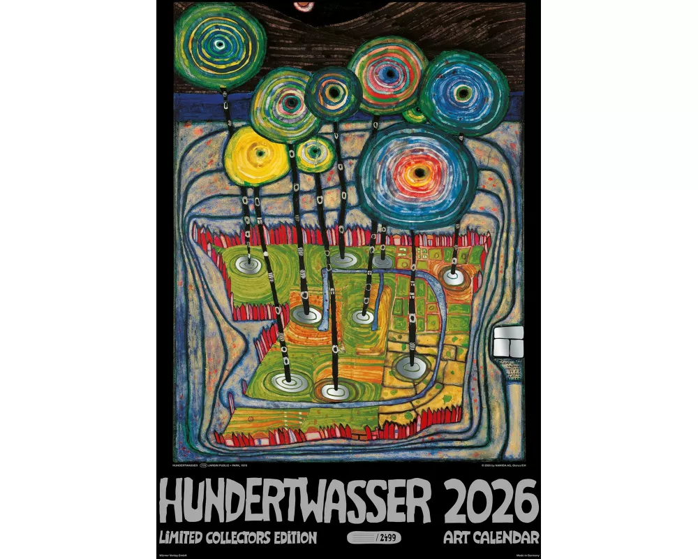 Großer Hundertwasser Art Calendar 2026