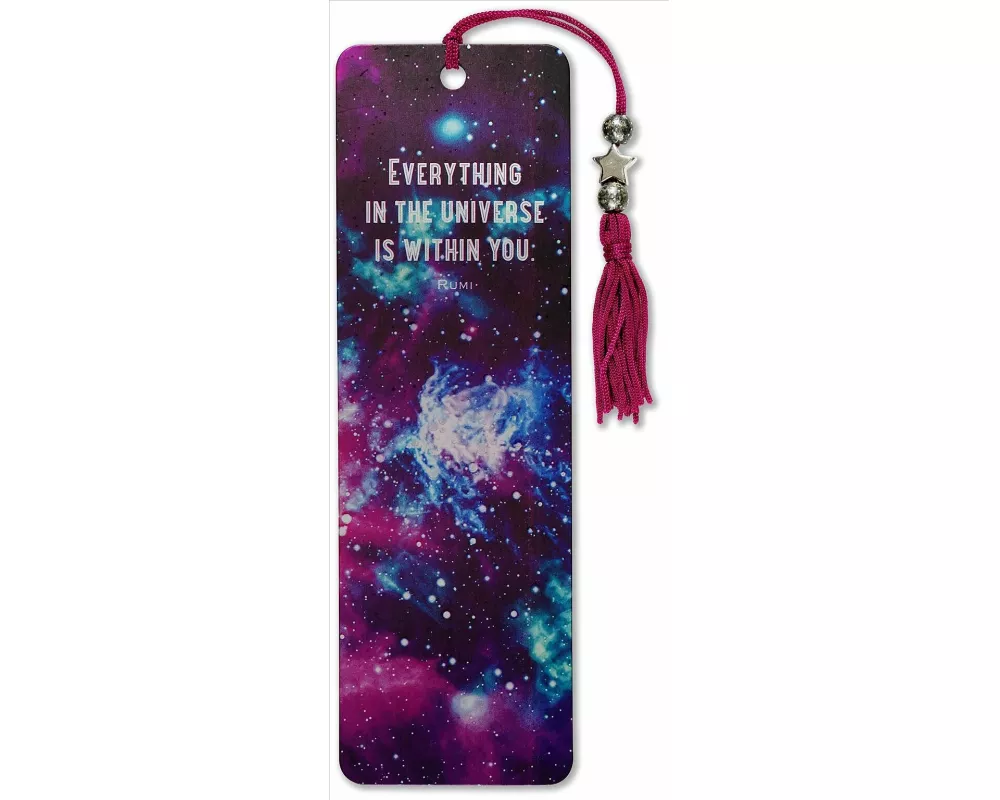 Galaxy Beaded Bookmark