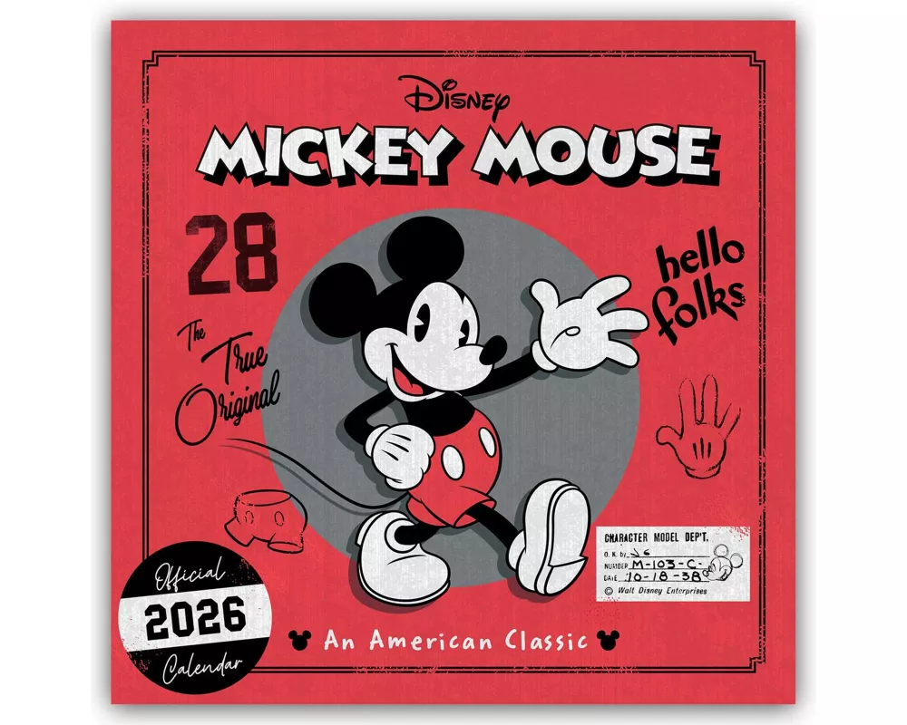 Disney Mickey Mouse 2026 - Wandkalender