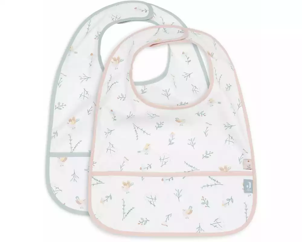 Jollein Lätzchen Wasserfest 2er Set Lovely Birds 40 x 29 cm