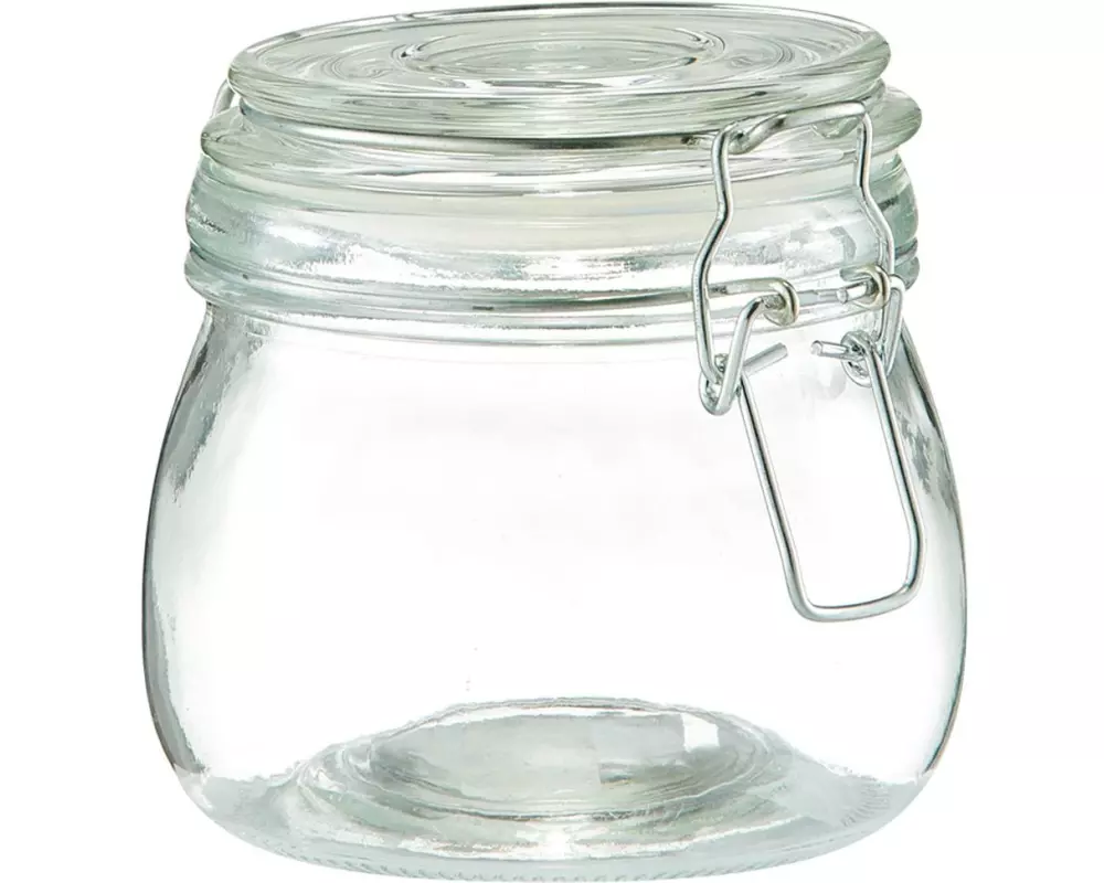 Zeller Present Vorratsglas mit Bügelverschluss 0.5 l