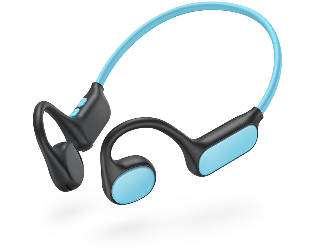 ICLEVER Air Conduction Headphones BT OWS01 74/85 dB, Blue/Black