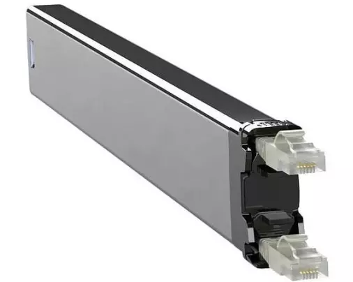 Patchbox Slimpatchkabel Kassette 365 Cat 6, STP, 0.8 m, Grau