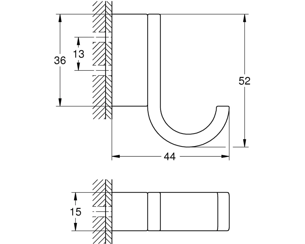 GROHE Haken Selection Chrom
