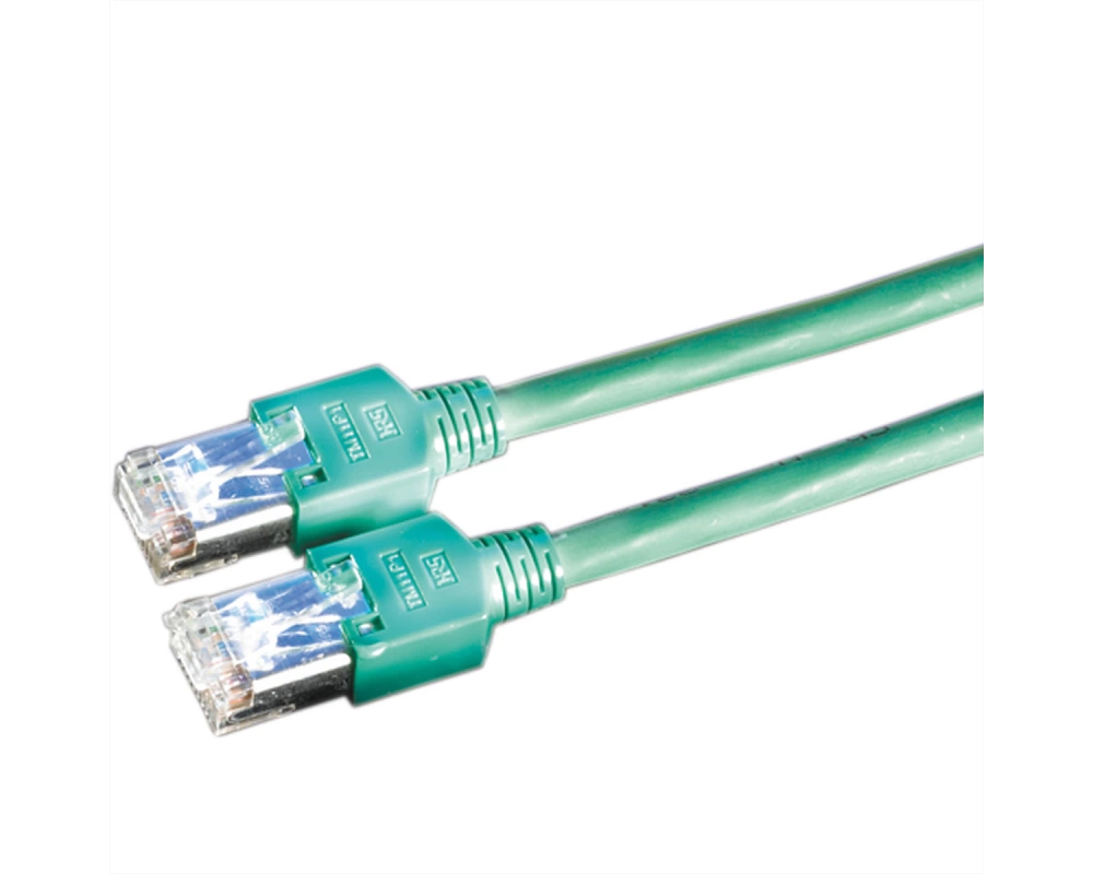 DÄTWYLER Patchkabel Cat.5e (Class D) S/UTP, CU 5502 flex PVC, Hirose TM11, grün, 7 m