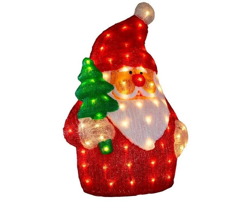 Konstsmide LED Acryl Weihnachtsmann (flach) 58 cm 72 warmweisse Dioden