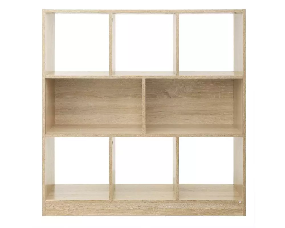 VASAGLE Regal mit 8 Fächer aus Spanplatte, Eiche