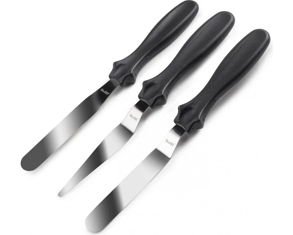 Ibili Mini-Spatel-Set-Griff Ecoprof 10 cm Schwarz