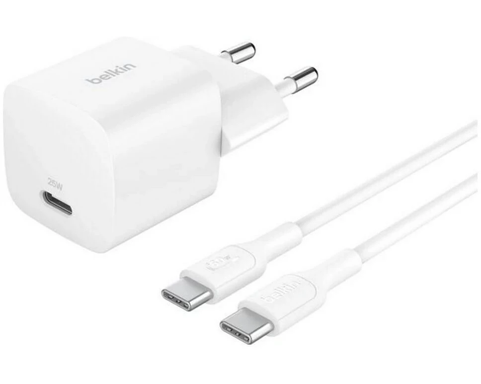 Belkin Wireless Charger BoostCharge mit USB C Kabel Weiss
