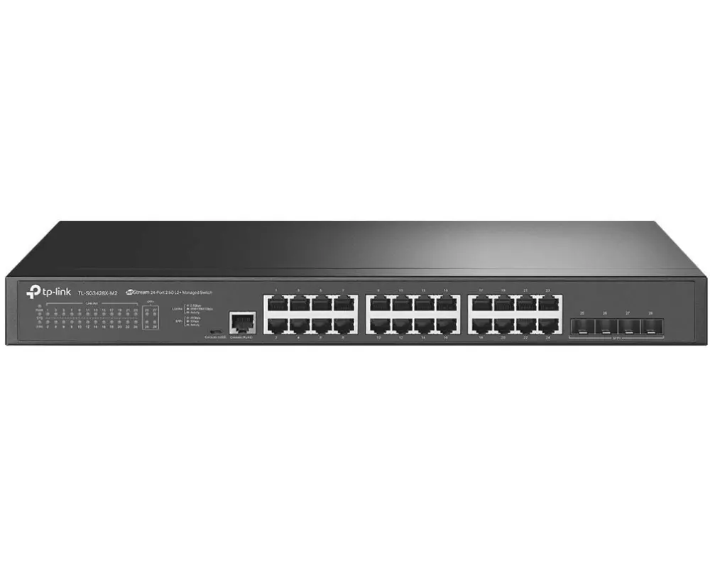 TP-Link Switch Omada L2+ 24 x 2.5G + 4 x 10G SG3428X-M2 28 Port