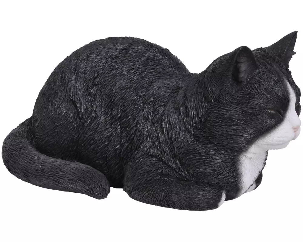 Vivid Arts Dekofigur Träumende Katze, Schwarz/Weiss