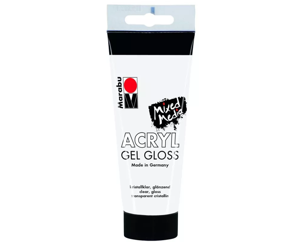 Marabu Acrylfarbe Gel Gloss 100 ml, Weiss