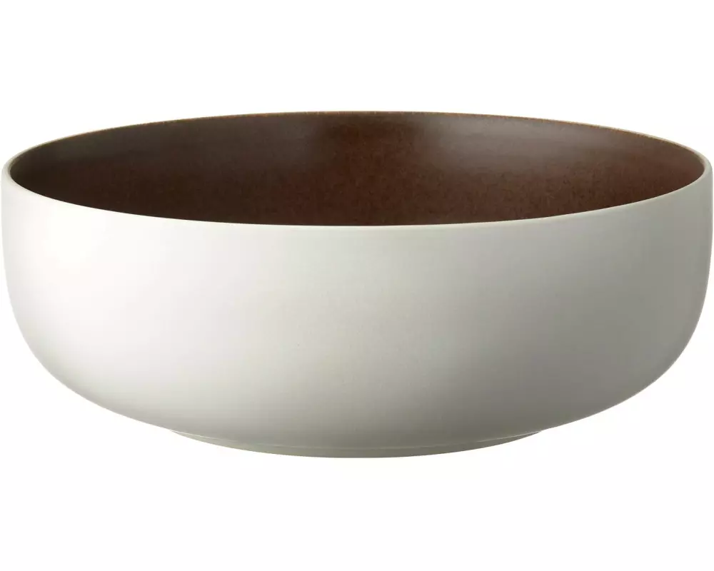 Studio Round Schale North 25 cm, 1 Stück, Braun matt