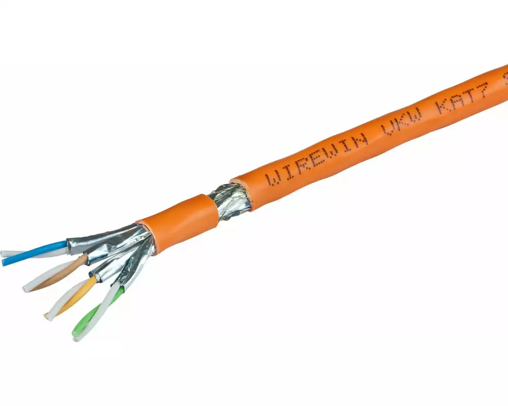 Wirewin Verlegekabel VKW SFTP K7 LSOH3 Cat 7, S/FTP, 500 m, Orange