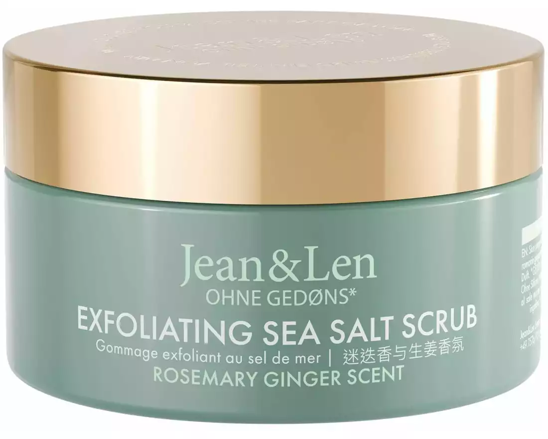 Jean & Len Peeling Body Salt Scrub Rosemary & Ginger 300 g