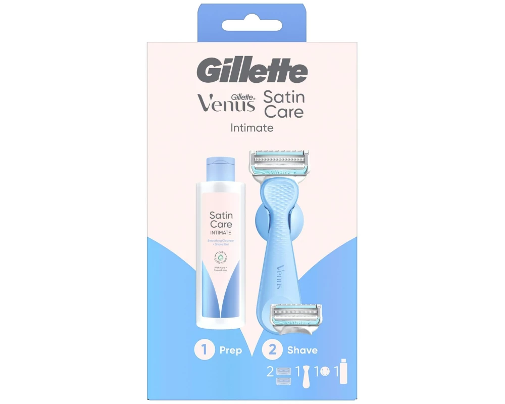 Gillette Venus Gillette Venus Intimate, Rasierer, 2 Ersatzklingen