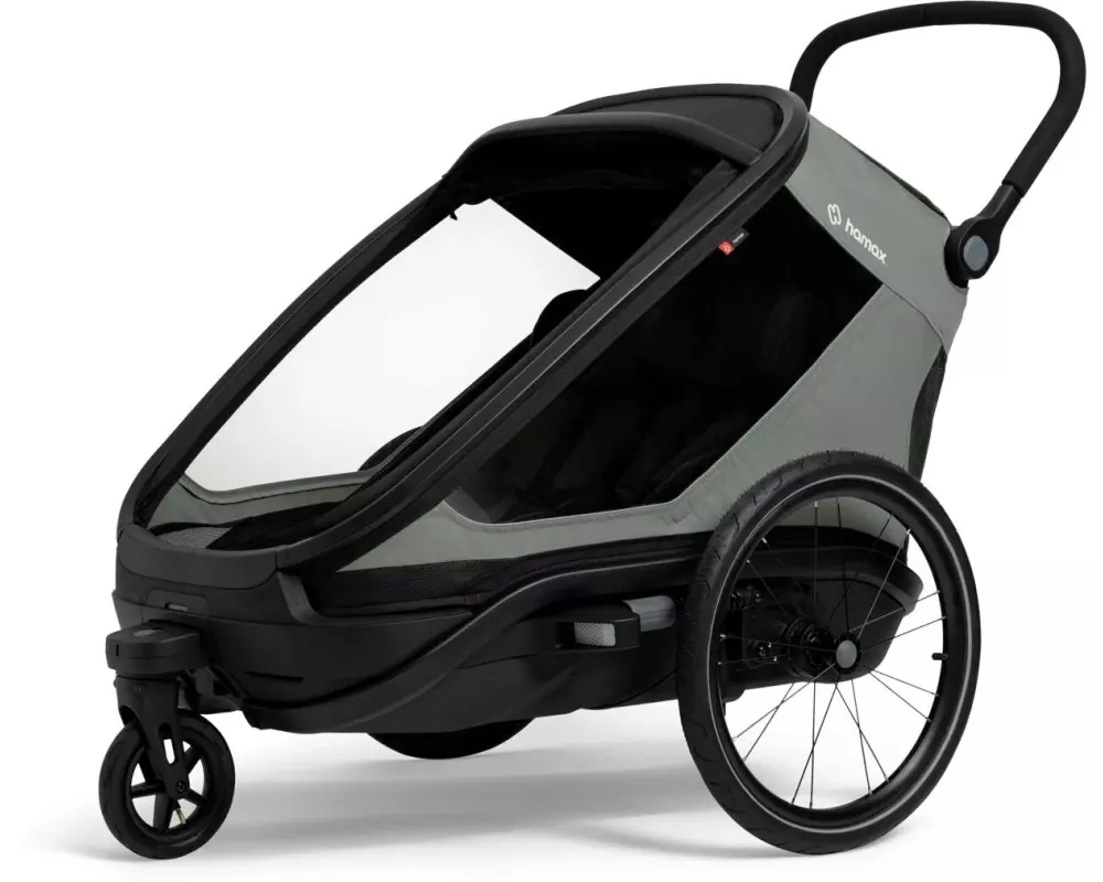 Hamax Veloanhänger Outback Next Grün/Schwarz