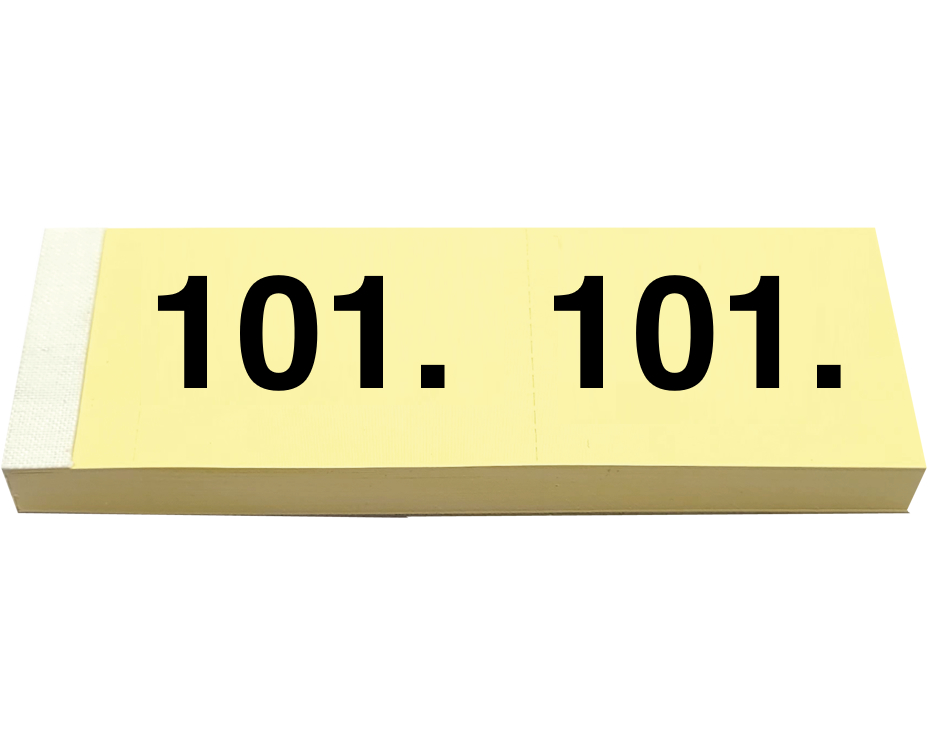 SIMPLEX Garderobenblock 101-200 13078 gelb 100 Blatt