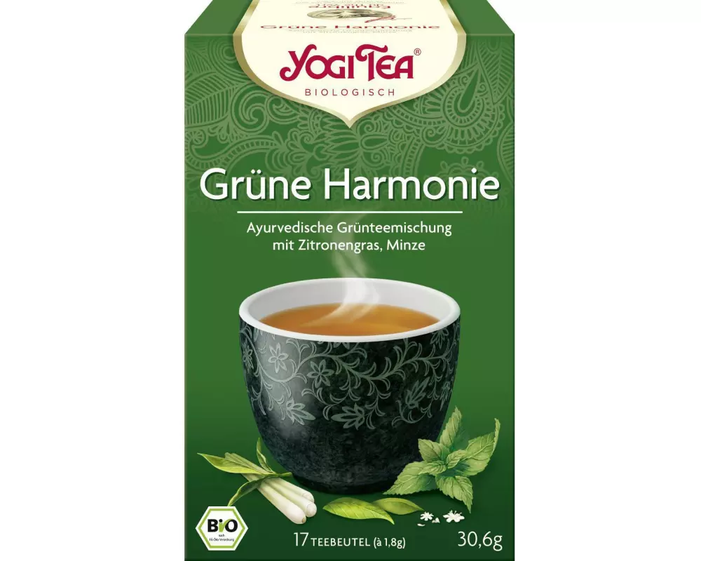 Yogi Tea Teebeutel Bio Grüntee Grüne Harmonie Pack 17 x 1.8 g