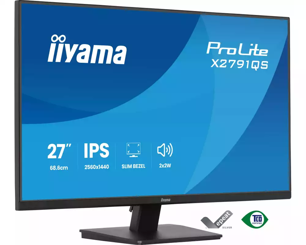 iiyama ProLite X2791QS-B1 Computerbildschirm 68,6 cm (27") 2560 x 1440 Pixel Quad HD LED Schwarz