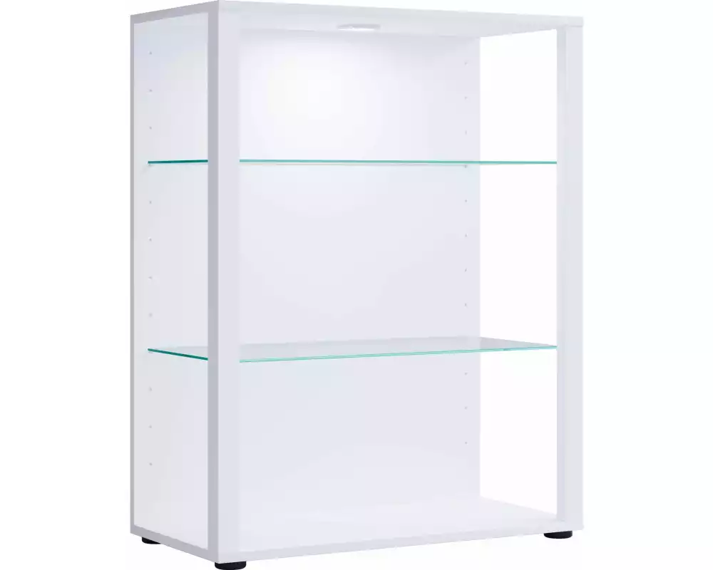 VCM Vitrine Glasol L 70 x 90 cm, Weiss