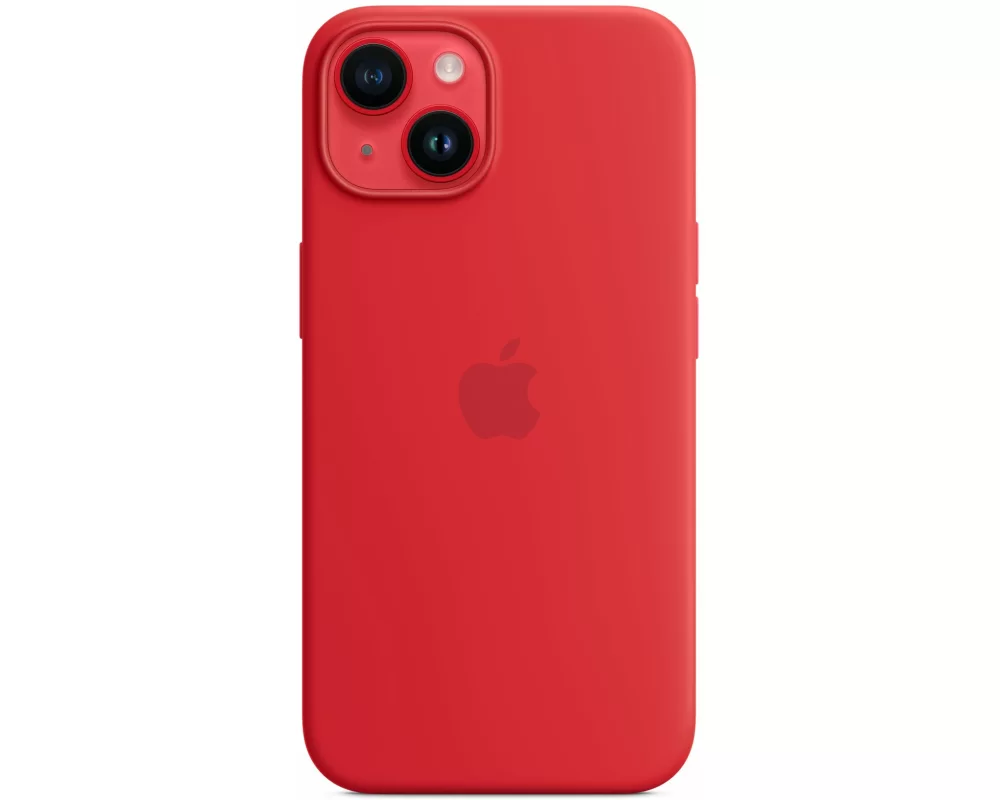 Apple iPhone 14 Silicone Case with MagSafe - (PRODUCT)RED