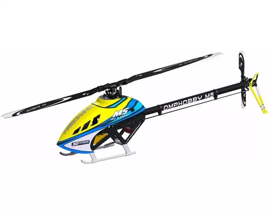 OMPHobby Helikopter M5 Solar-Yellow Bausatz und Rotorblätter