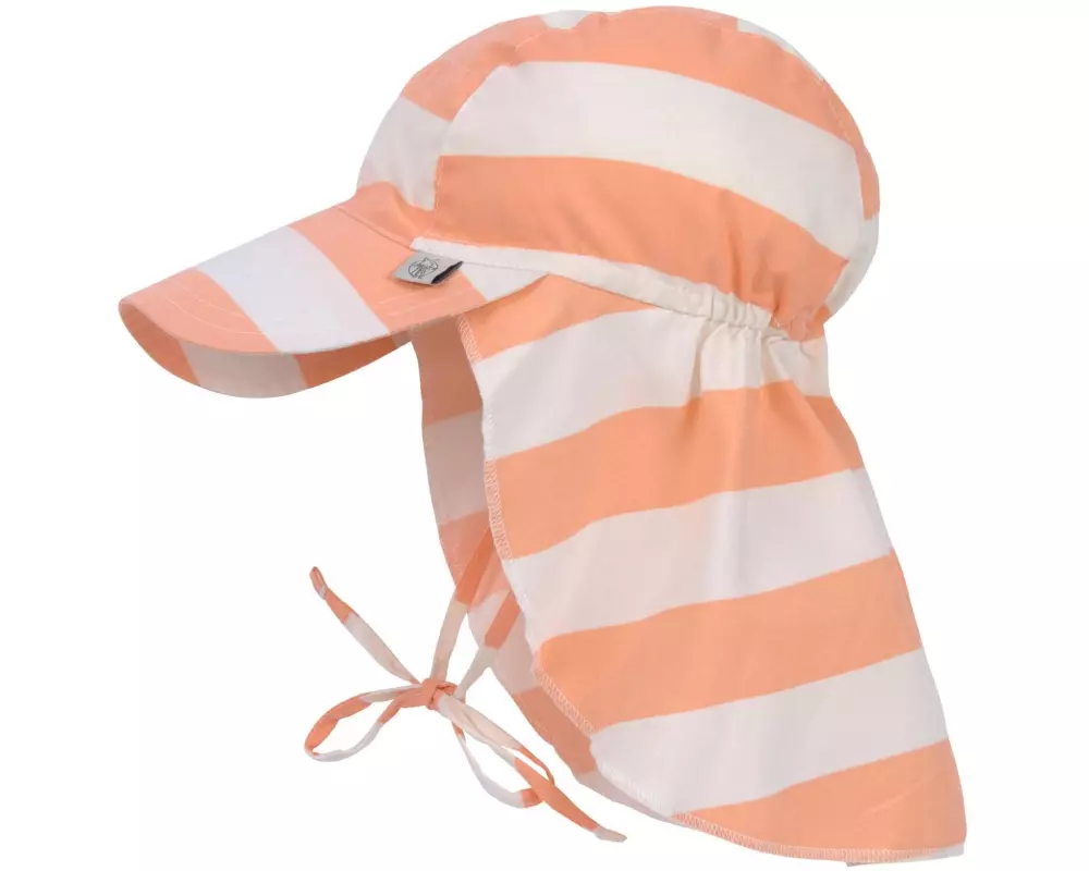 Lässig Sonnenhut Flap Block Stripes – Milky Peach Gr. 43-45 cm