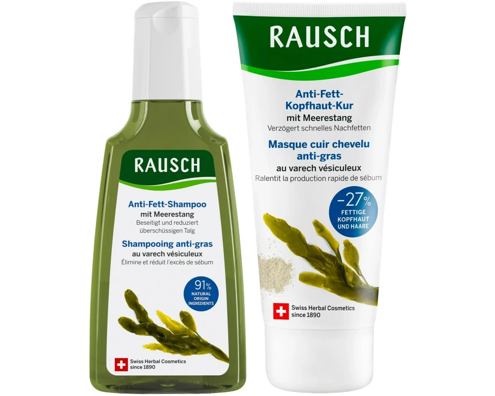 RAUSCH Anti-Fett-Shampoo + Conditioner Meerestang 2 x 200 ml