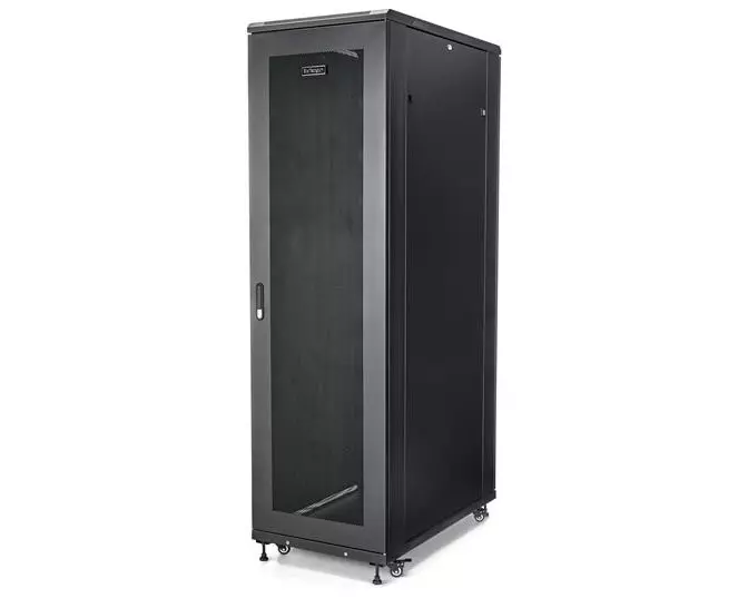 StarTech.com RK4236BKB Rack Gehäuse 42U Freistehendes Gestell Schwarz