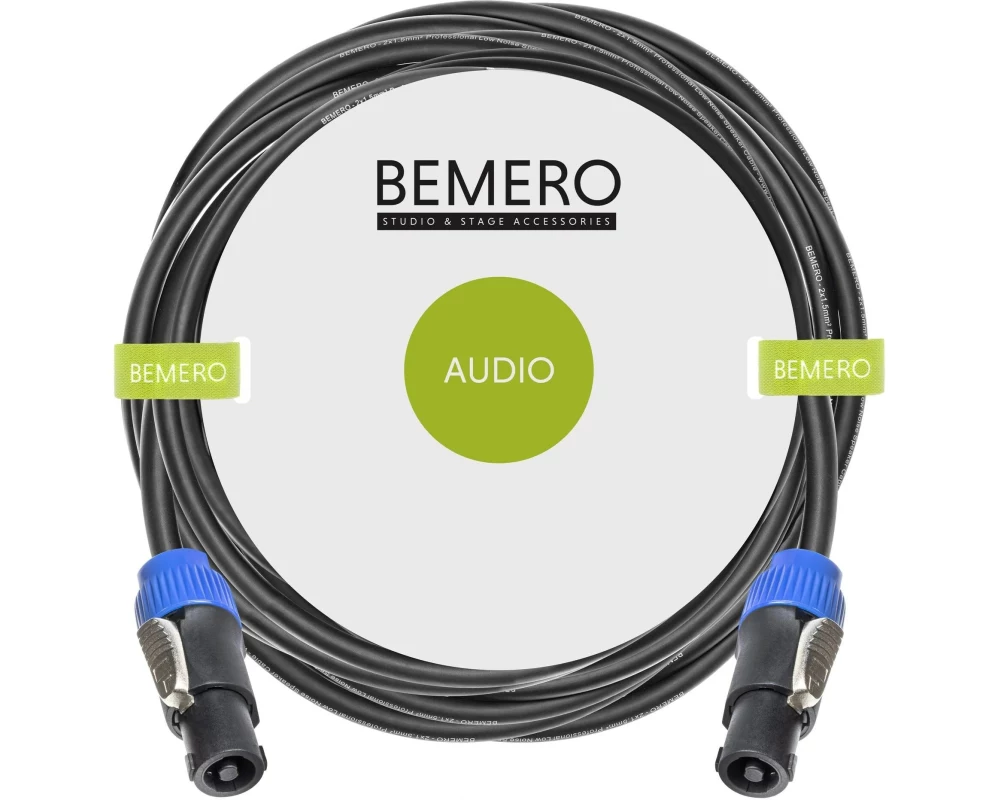 Bemero Lautsprecherkabel SpeakON – SpeakON 2x 1.5mm² 5 m