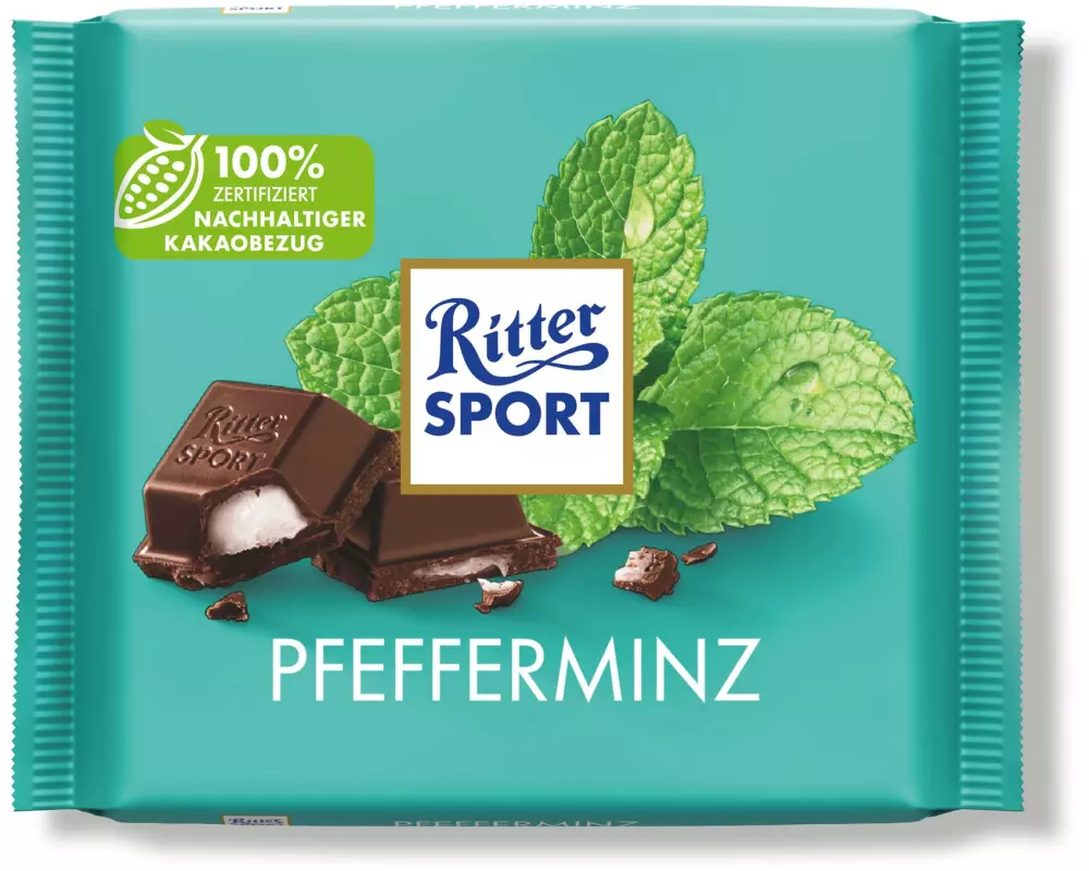 Ritter Sport Schokolade Pfefferminz 100 g