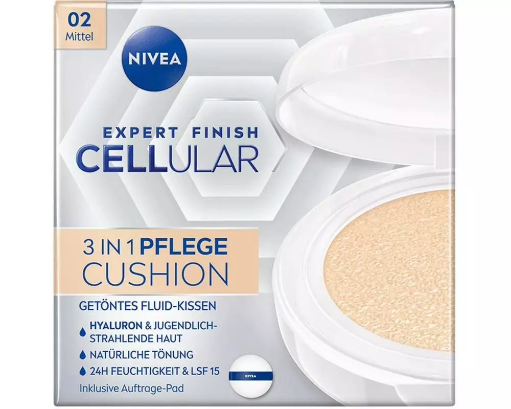 NIVEA Cellular Expert Finish 3in1 Pflege Cushion Mittel 15 ml