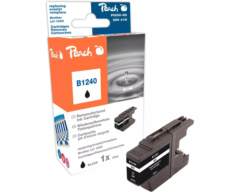 Peach Tinte Brother LC-1240BK Black